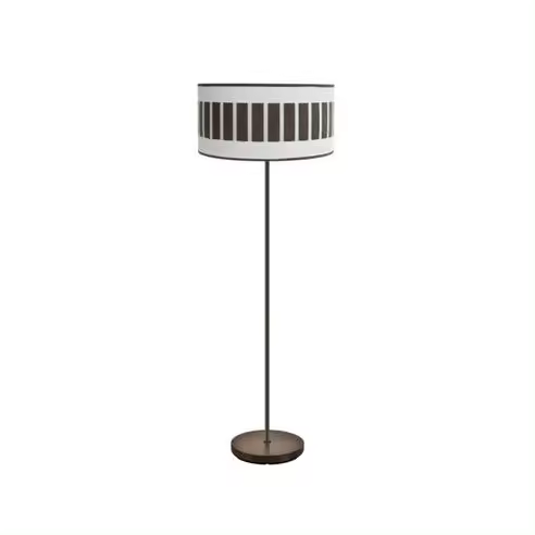 Lámpara de Pie Ivanna FABRILAMP - Diseño Elegante - Marrón/blanco-Óxido - 163x40x40 Cm - 1