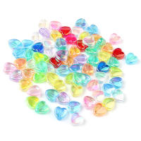 200pcs Bolas De Corazón De Acrílico 8x9mm Colores Transparentes Y Vibrantes Para Hacer Joyas DIY Pulseras Collares Material De Spacer - details 3