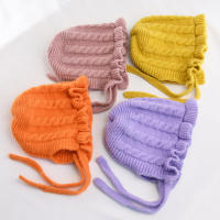 Gorro De Bebé Otoño Invierno Con Diseño De Volante Y Estampado Sólido Ajustable Para Niñas Cabeza Infantil Ropa De Bebé - details 9