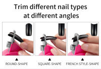Tijeras De Uñas En Forma De U Acrílico Cortador De Borde De Uña Con Medidor Herramientas De Manicura Precise Cutting Para Uñas Artificiales - details 5