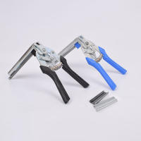 Herramienta De Pinzas Para Almohadillas De Anillo Hog Y 600pcs De M Clips Herramienta Para Red De Valla De Cerdos Pollo Acero Inoxidable Multifuncional - details 3