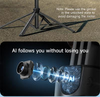 Bastón Selfie 360° Con Control Remoto Bluetooth Seguimiento Inteligente Anti Vibración Tripode Fotografía Automática Para Smartphones Y Cámara De Acción - details 3