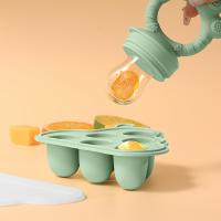2pcs/1pc Mini Molde De Frutas Y Verduras Para Congelador Con Tapa Placa De Alimentos De Silicona Para Alimentador De Leche Materna Y Dientes - details 5