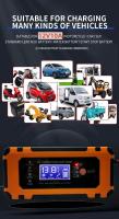 Cargador De Batería De Coche 10A 12V 24V 5A Con Pantalla Digital Reparación Y Detección De Baterías Accesorios Automotrices - details 2
