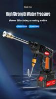 Pistola de lavado de alta presión inalámbrica para coche, 60 bar, 21 V, 500 W, pistola de agua eléctrica, para el hogar - details 0