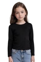 WAI 2 MARKET - Camiseta Térmica Infantil Unisex de Manga Larga (Pack 1, 2, 3, 5), 96% Poliéster 4% Elastano, Ideal para Invierno, Fútbol, Ciclismo y Nieve, Tallas 5-14 Años, Cuello Redondo, Color Negro - details 1