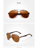 Gafas De Sol Cuadradas Vintage Para Hombre KINGSEVEN Polarizadas UV400 Accesorios De Óptica Ideal Para Ciclismo Y Conducción - details 8