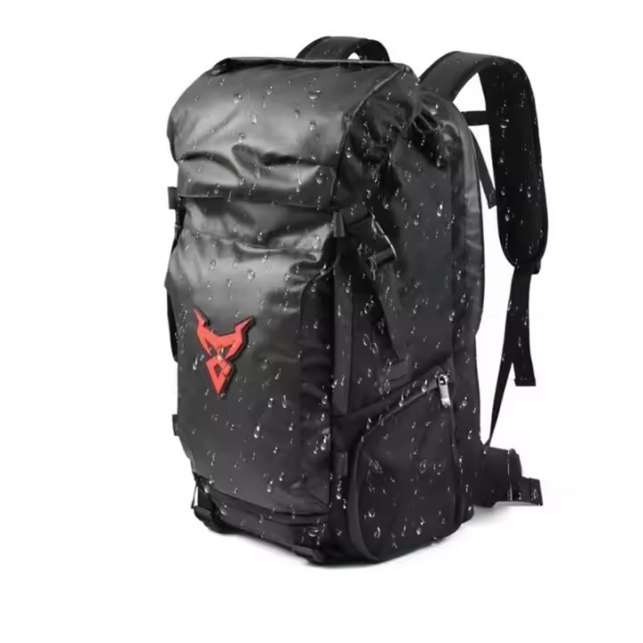 MOTOCENTRIC Mochila Impermeable Para Motocicleta Multifuncional Bolsa De Viaje Para Moto Con Espacio Para Casco De Motocicleta Y Banda Trasera - 1