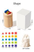 Juguetes De Madera Montessori Para Niños Edad Temprana Juego De Colores Y Formas Mejora El Desarrollo Motor Y Educativo - details 7