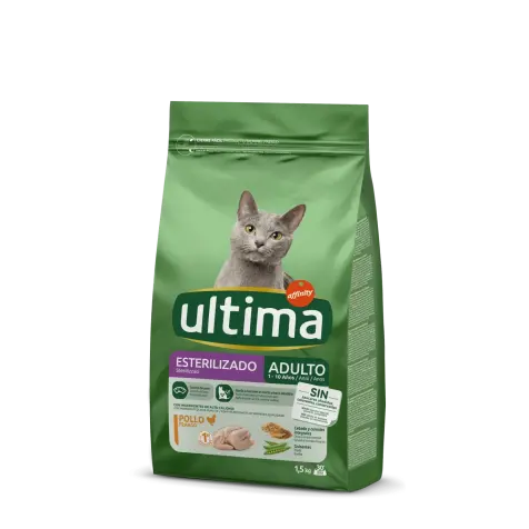 Ultima Adult Esterilizado Pollo Pienso Para Gatos 1.5 Kg - 1