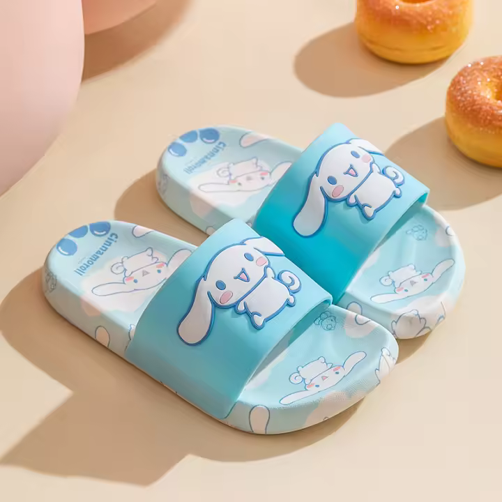 Sandalias De Kuromi De SANRIO Para Niños Y Niñas Con Diseño De Dibujos Animados Antideslizantes Y Cómodas Para Uso Interior Y Exterior Tallas Para Edad 7-12 Años - 1