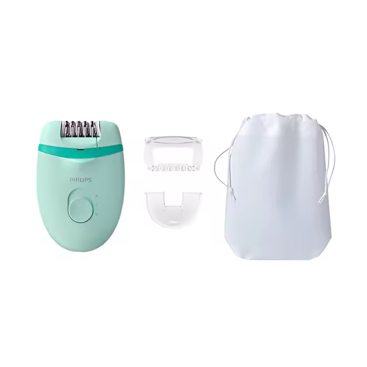 Philips Satinelle Essential - Depiladora (Verde, 15 V, Ergonómico) - 1
