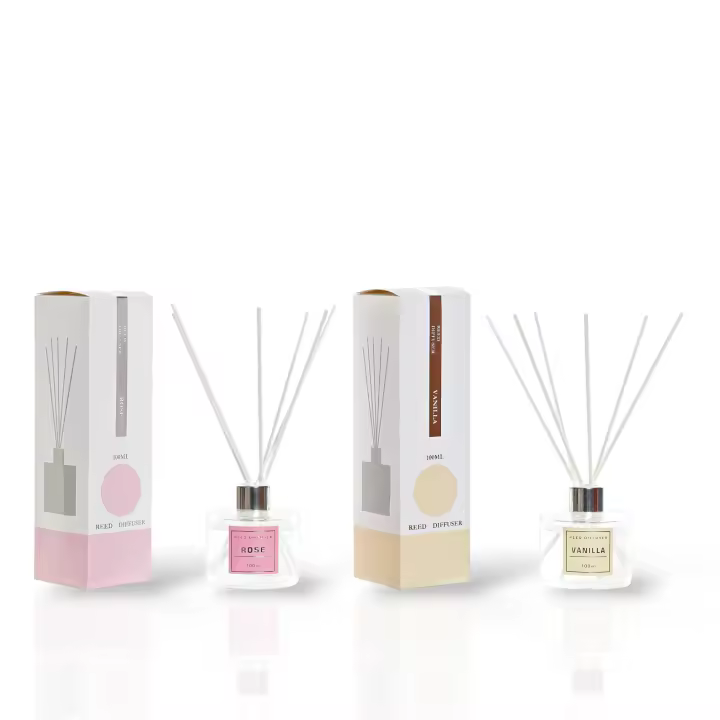Buscodecor - Pack 2 Mikados, Aromas - Rosas y Vainilla. 100ml x 2. Aromaterapia. Regalo Ideal. - 1