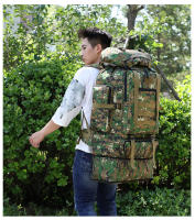 Mochila Táctica De Camuflaje 100L Para Senderismo Gran Capacidad Mochila De Escalada Y Camping Exterior Mochila Expansible Unisex - details 7