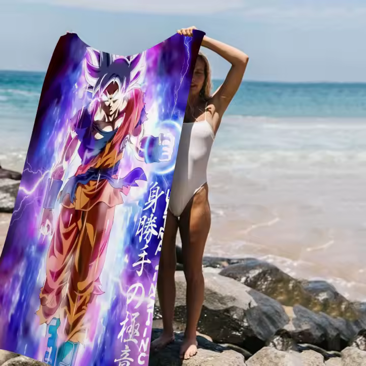 Toalla De Baño D-Dragon-Ball Microfibra Para Playa Y Gimnasio Secado Rápido Decoración De Habitación Estilo Anime Tamaño Varía - 1