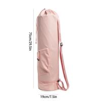 Bolsa para esterilla de yoga con bolsillo para botella de agua y bolsa impermeable en la parte inferior. Correa para esterilla de yoga deportiva. Bolsa de almacenamiento multifuncional. - details 29
