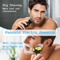 3 en 1 trimmer eléctrico de los hombres conjunto combinación de pantalla de visualización digital conjunto cortadora de pelo - details 1