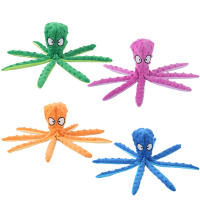 Juguete De Peluche Para Perros Octopus Con Voz Y Carcasa Juguete De Masticar Interactivo Para Limpieza De Dientes Resistente Al Masticar Para Mascotas - details 0