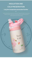 Kids Insulated 316 Stainless Steel Water Bottle with Straw, BPA-Free Sports Metal Water Bottle for Home, Office or Car, 14 OZ - details 3