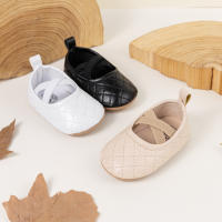 Meckior Zapatos Para Niñas Primera Caminata Todas Las Estaciones Cuero PU Antideslizante Suave Niño Recién Nacido 0-18M - details 1