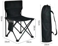Silla de Playa Plegable con funda  ,SILLA CAMPING, Estructura de Acero Resistente,Asiento de Lona Impermeable ,Ideal para Playa o Camping ,Pesca, Estructura de Acero, - details 0