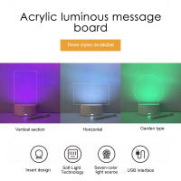 Lámpara Nocturna LED Creativa Con Tablero De Notas Y Pluma Poder USB Regalo Para Niñas Y Amigos Para El Dormitorio - details 13