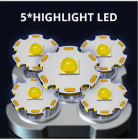 Linterna LED De Alta Potencia Recargable Con Luz Lateral Y 3 Modos De Iluminación Para Camping Y Aventuras Al Aire Libre - details 2