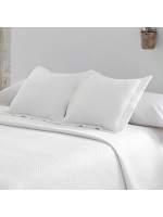 STARLEY- Colcha Bouti de verano fresca, ligera, reversible y elegante cama 90-cama 150cm,tejido 100% poliéster, relleno 100% poliéster 90 g/m2,Incluye fundas de almohada 50x70cm (Cama de 90 con 1 funda de almohada y cama de 135/150/180 con 2 fundas de alm - details 2