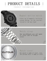 Reloj De Pulsera De Cuarzo Para Hombre EUTOUR Marca De Lujo Impermeable Con Indicador Numeral Arábigo Material De Correa Resina - details 5
