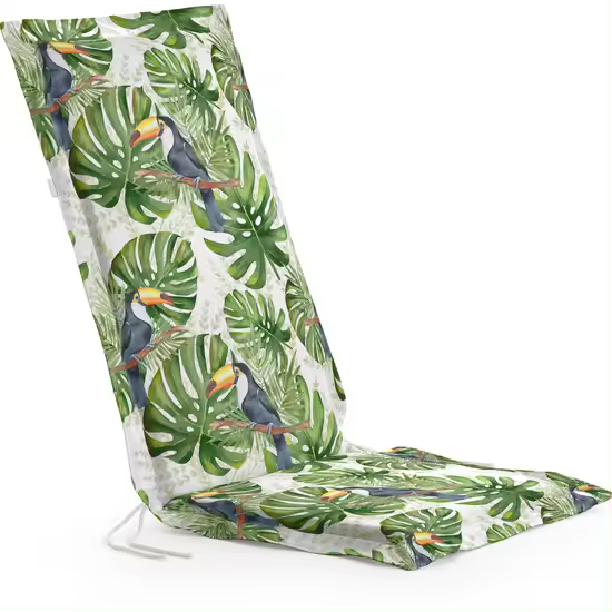 BL BELUM - Cojín  Silla de Jardín - Medidas Producto: Asiento sin volante: Grosor: 4 cm / Ancho: 41 cm / Largo: 37 m Respaldo sin volante: Grosor: 4 cm / Ancho: 53 cm / Largo: 64 cm - Modelo: 0120-412 - 1