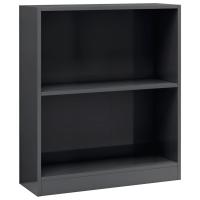 vidaXL Estantería madera de ingeniería 60x24x76 cm Blanco, Negro, Roble Sonoma Mueble Almacenaje Estantería para Oficina, Estudio, Dormitorio Estantería/Librería/ mueble de Almacenamiento - details 1