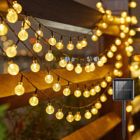 Luces De Hilo De Faeir De Cristal Solar 5M20L Impermeables Para Decoración De Navidad Camping Jardín Fiesta - details 0