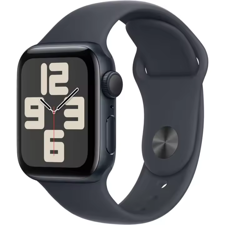 Apple Watch SE 2024 GPS Caja de aluminio de 40 mm con correa deportiva Midnight Tamaño S/M - 1