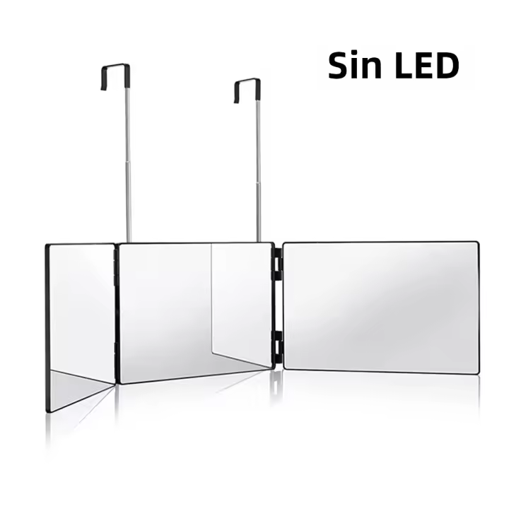 Espejo De Peluquería Tricoidal Con LED 360 Grados Y Iluminación Tricópalo Plegable Para Estilo Y Corte De Pelo Herramienta DIY Para El Cuidado Del Cabello - 1