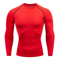 Camiseta De Manga Larga Para Hombre Fitness Running Gym Primavera Otoño Deporte Exterior Tops Poliéster Secado Rápido Cuello Redondo - details 4