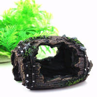 Adornos De Resina Para Acuario Cueva De Barril Artificial Decoraciones Para Tanque De Peces Accesorios De Paisajismo Para Decoración De Fondo - details 3