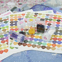 4pcs/set Etiquetas De Color Para Pintura Diamante DMC Organizador De Cajas De Almacenamiento Y Botellas Etiquetas De Mosaico De Perlas - details 13