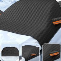 Cubierta De Nieve Para Coche Protección Contra El Frío Y La Congelación Parabrisas Delantero Sombrilla De Verano Material PVC Fleecy Para Invierno - details 4