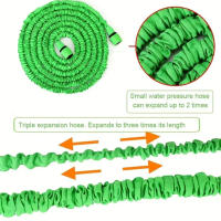 1PC Camión De Agua Retráctil Mágico Expansible Para Jardín Y Limpieza De Coches Alta Presión Con Gun De Agua Set De Tubo De Agua Para El Hogar - details 6