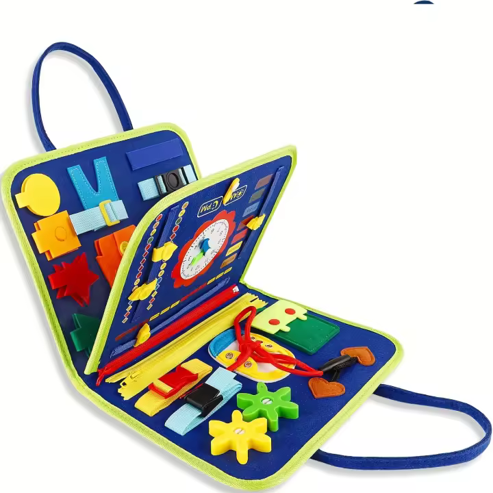 Conjuntos de álbumes de recortes Libro de fieltro de juguete educativo Montessori para niños, bolsa ocupado, aprendizaje temprano, tablero ocupado, nuevo juguete con forma de dinosaurio - 1