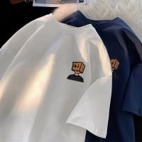 Camiseta De Algodón Para Hombre Estampado De Gato Adorable De Alta Calidad Manga Corta Casual Suelta Y2k Top Para Gimnasio Deporte - details 8