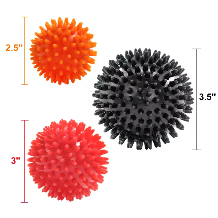 Bola De Masaje Para Fascia Y Musculos Relajación Espinilla Bola De Acupuntura Para Piernas Cuello Y Pies Equipo De Yoga Material De Goma Unisex - 1