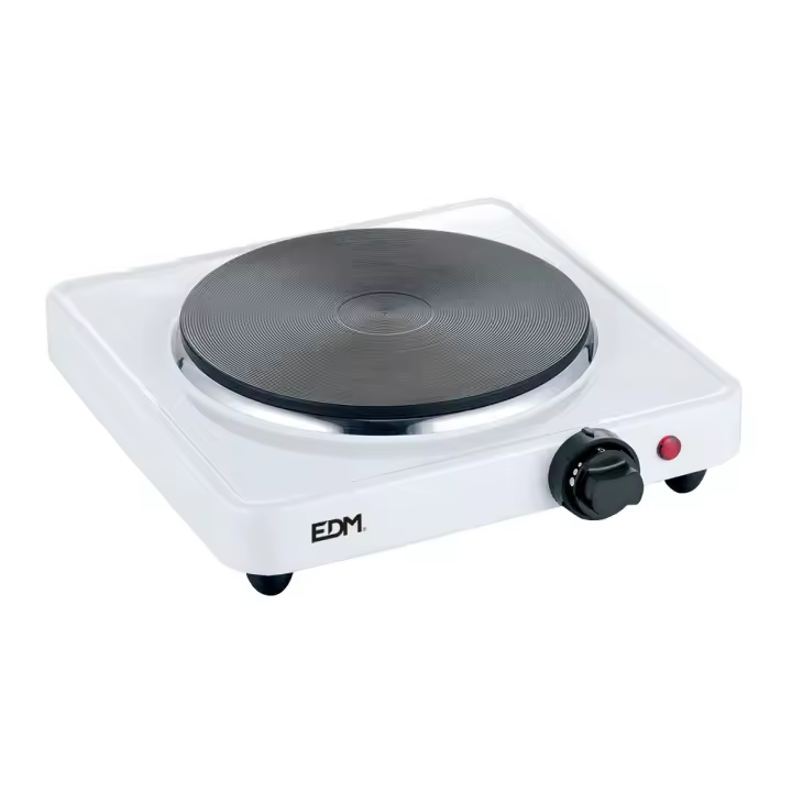 LILI HOME Cocina Eléctrica de 2 Fuegos. Potencia: 1000-1500W Placas: Placa 1: Ø15,5 cm Placa 2: Ø18,5 cm. Funciones adicionales: Indicador luminoso de encendido para mayor seguridad. Regulación de temperatura con 5 niveles, ideal para ajustar la potencia - 1
