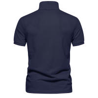 Camisas Polo De Algodón Para Hombre AIOPESON Estilo Casual Manga Corta Solida Nuevo Ropa De Verano Antipelusa - details 14