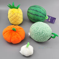 Juguete De Peluche De Frutas Y Verduras Simulación Dinosaurio Suave Para Bebés Juguetes Educativos Para Niños Garlic Strawberry Broccoli Watermelon Pumpkin - details 4