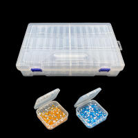 Caja De Almacenamiento Cuadrada 42PCS Para Perlas Y Diamantes Pintura Organizador De Medicamentos Con Accesorios Caja De Clasificación - details 3