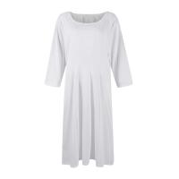 Vestido Largo De Manga Larga Para Mujer Casual Suéter Con Bolsillos Estilo Swing Suelto Cuello Redondo Color Sólido Vestido Robe - details 34