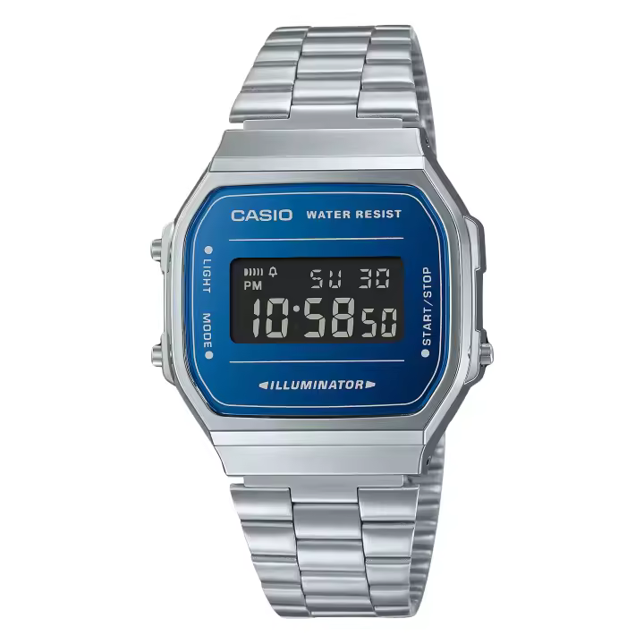 Casio digital para mujer con esfera azul - 1