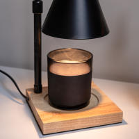 Flamingueo Lampara Vela Lampara Mesita Noche Lámpara para Velas con Temporizador Intensidad Regulable Lampara Calienta Velas Calentador Velas - details 3