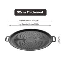 Sartén De Asado Al Aire Libre 34CM Antiadherente Placa De Grill Para Barbacoa Coreana Asado Y Fritura Cocina Y Camping - details 13